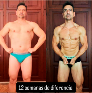 Cliente cambio fisico masa muscular Miguel Angel Cerezo